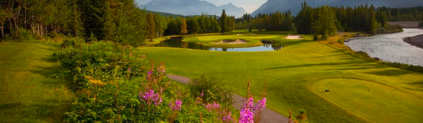 Kananaskis Golf Course summer with flowers